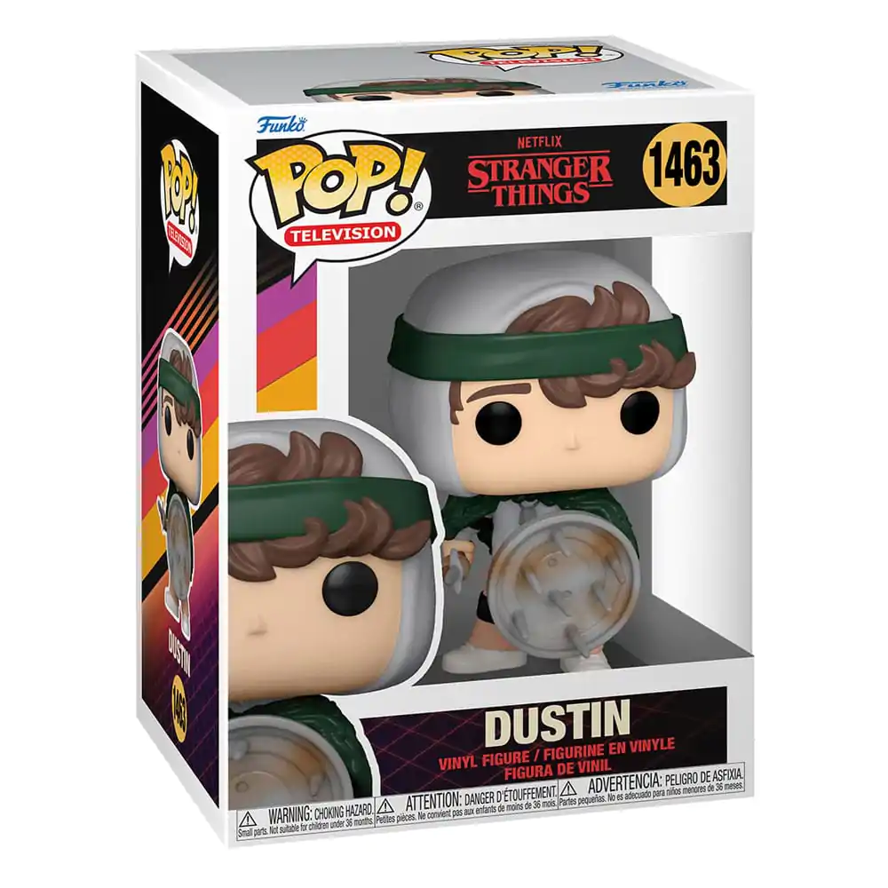 Stranger Things POP! TV Vinyl Figure Hunter Dustin with Shield 9 cm termékfotó