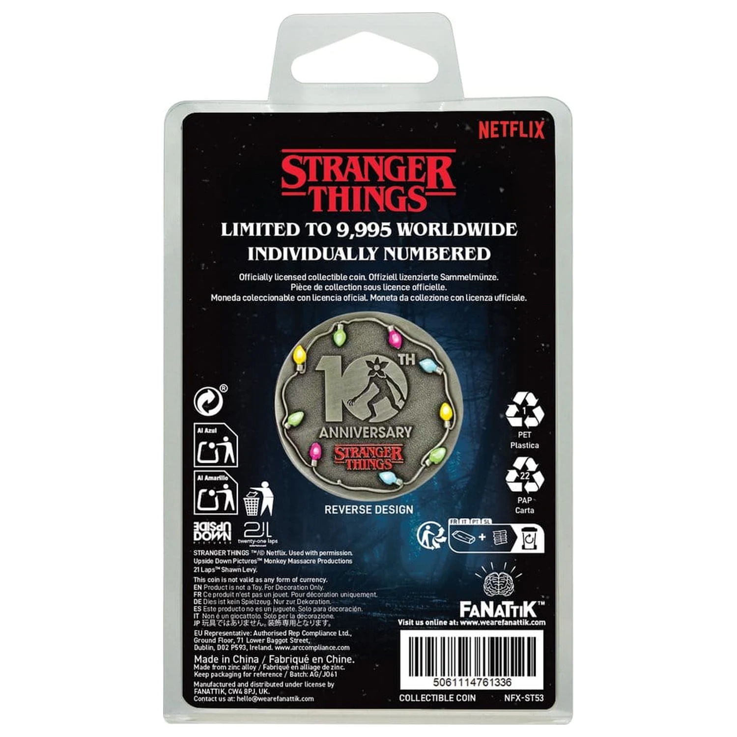 Stranger Things Collectable Coin 10th Anniversary Eleven Limited Edition product photo