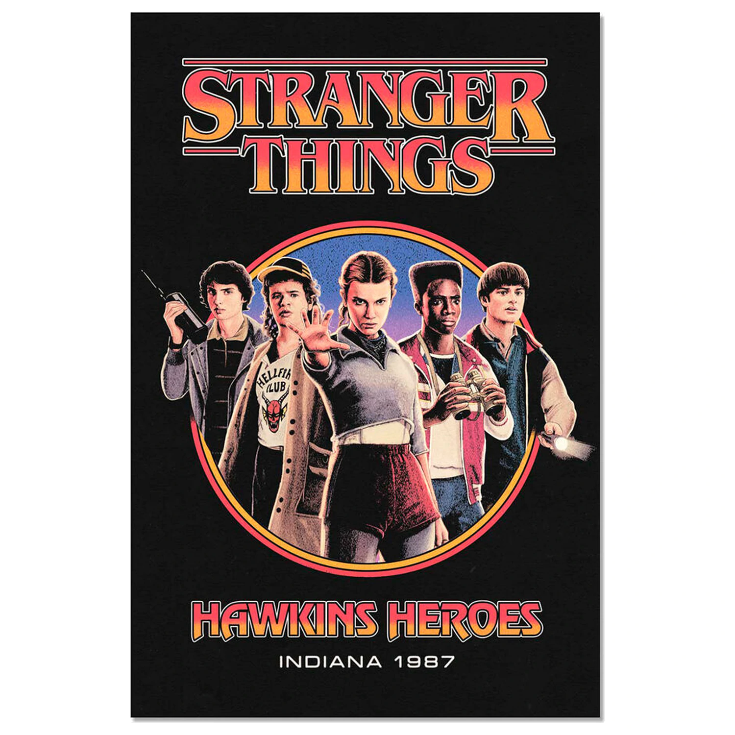 Stranger Things Hawkins Heroes poster product photo
