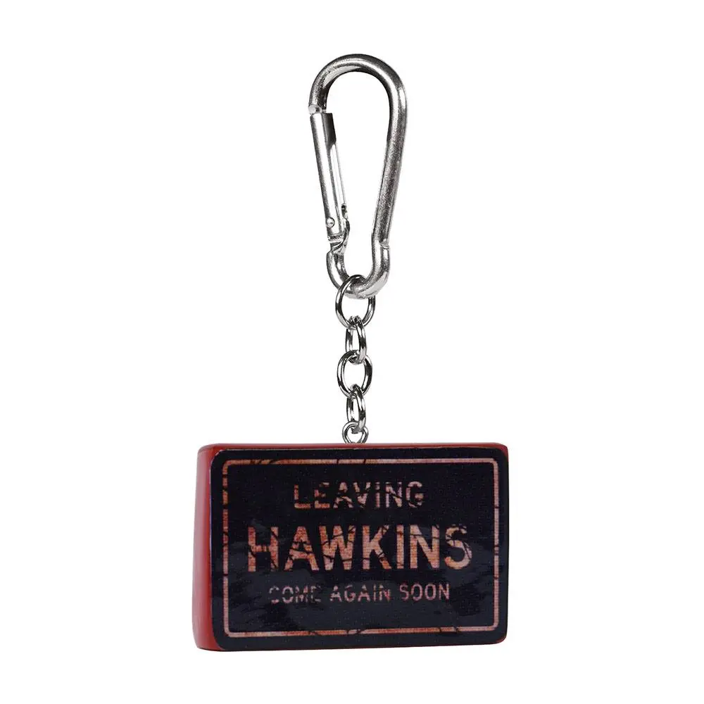 Stranger Things 3D Rubber Keychain Hawkins Sign 6 cm product photo