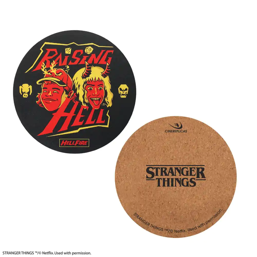 Stranger Things Coaster 4-Pack Hellfire Club termékfotó