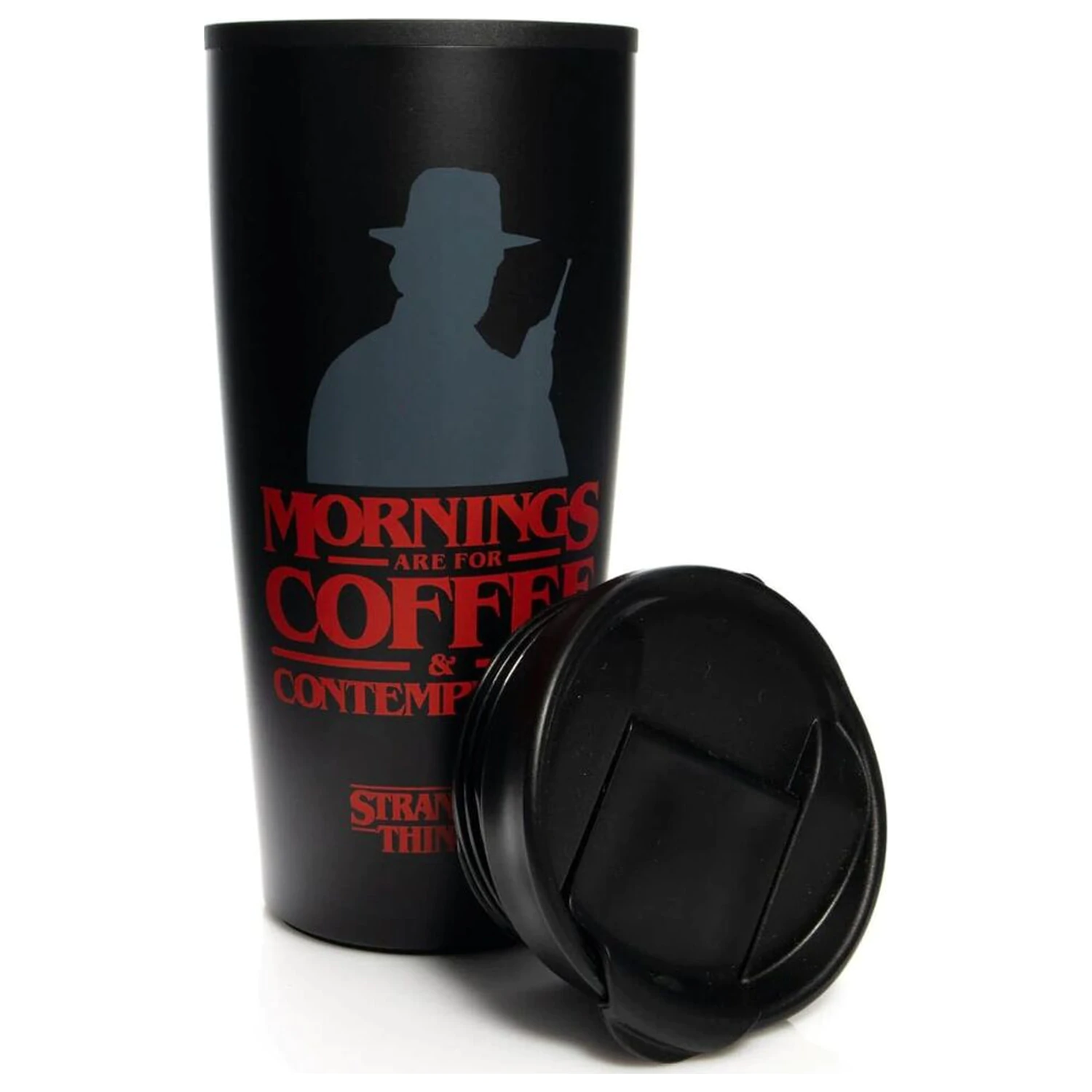 Stranger Things Travel Mug Coffee and Contemplation product photo