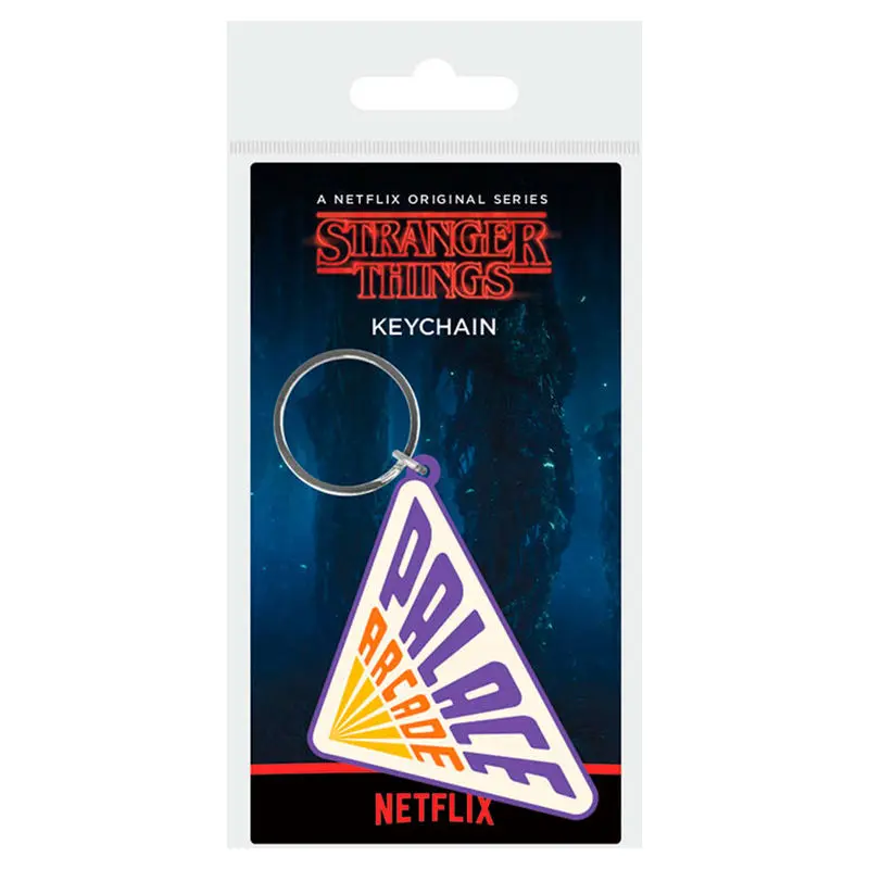 Stranger Things Rubber Keychain Palace Arcade 6 cm product photo