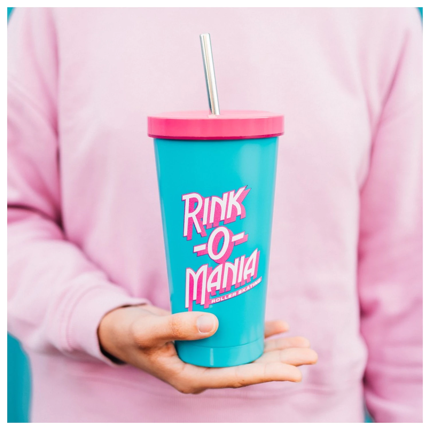 Stranger Things Rink-O-Mania straw tumbler 550ml product photo