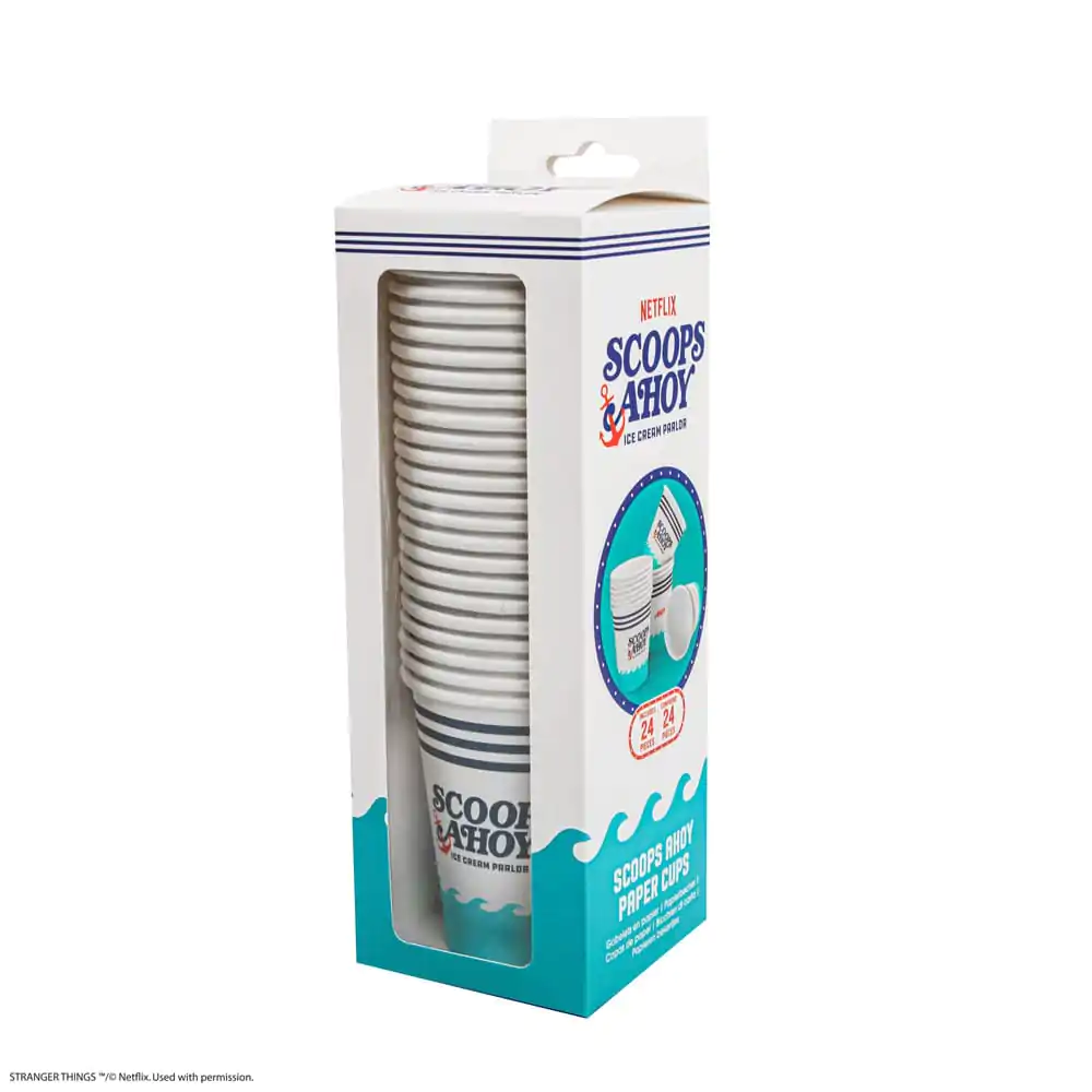 Stranger Things Set of 24 Paper Cups Scoops Ahoy product photo