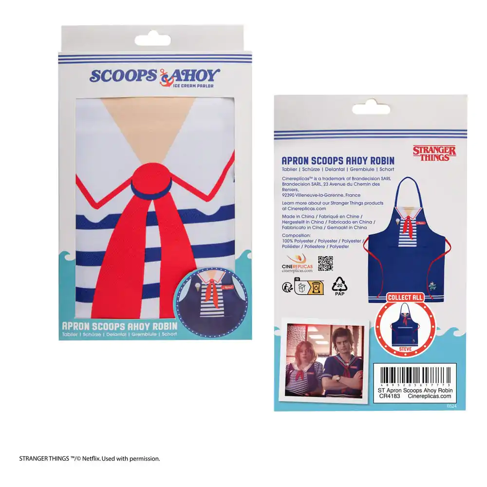 Stranger Things Apron Scoops Ahoy Robin  product photo