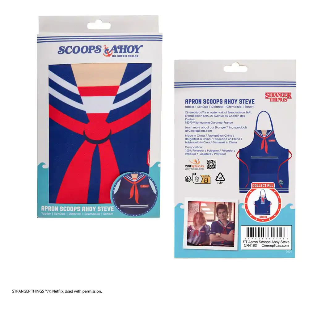 Stranger Things Apron Scoops Ahoy Steve  product photo