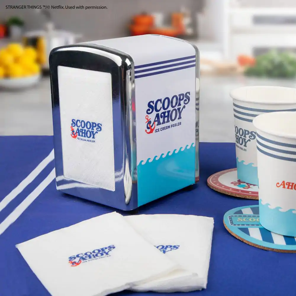 Stranger Things Napkin Dispenser set Scoops Ahoy product photo