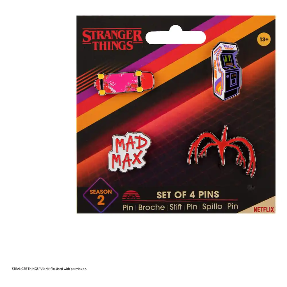 Stranger Things Pins 4-Pack Season 2 product photo