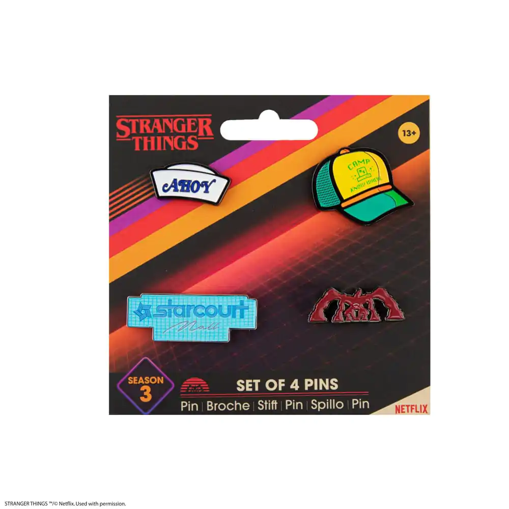 Stranger Things Pins 4-Pack Season 3 product photo