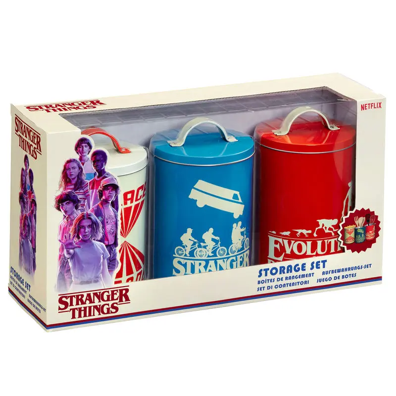 Stranger Things Kitchen Storage Tins Silhouette product photo