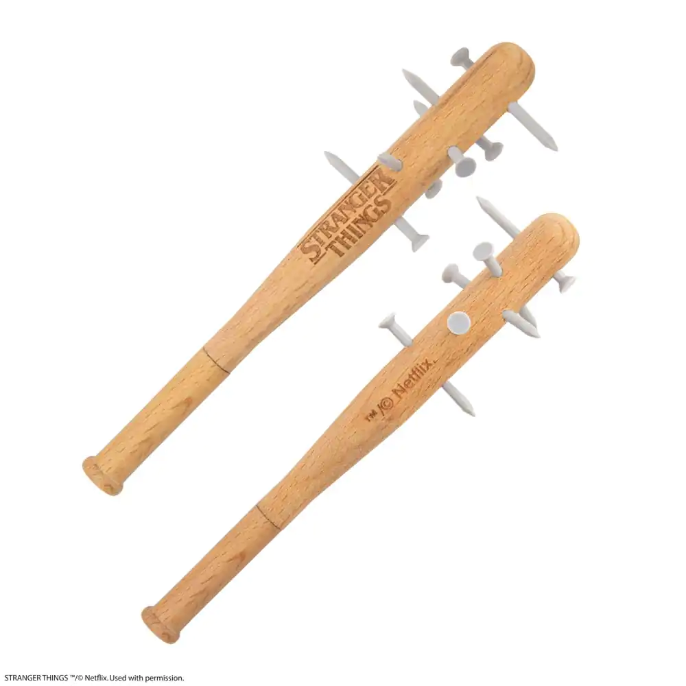 Stranger Things Spiked Bat Pen & Stranger Things Pin  product photo