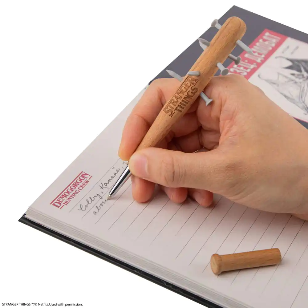 Stranger Things Spiked Bat Pen & Stranger Things Pin  product photo