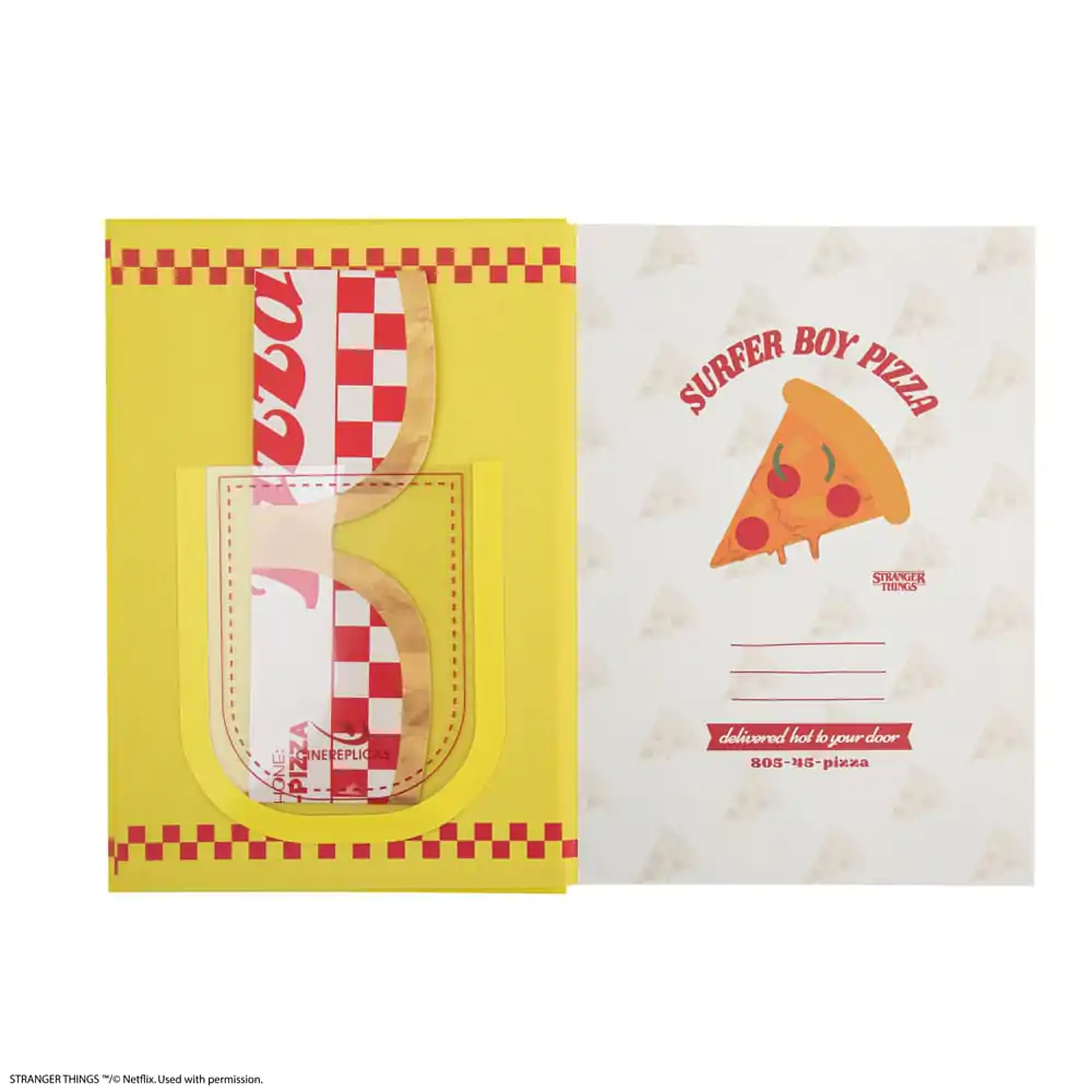 Stranger Things Notebook Surfer Boy Pizza Hardcover  product photo