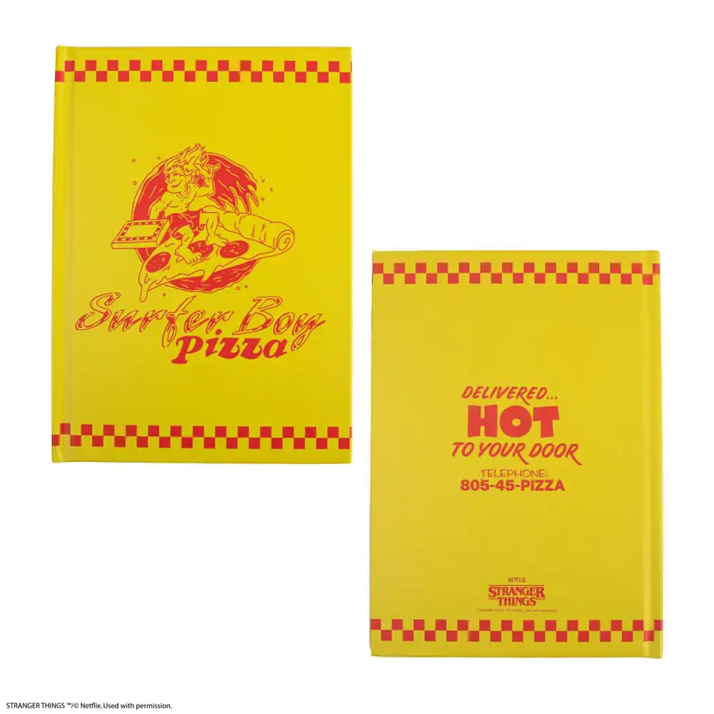Stranger Things Notebook Surfer Boy Pizza Hardcover  product photo