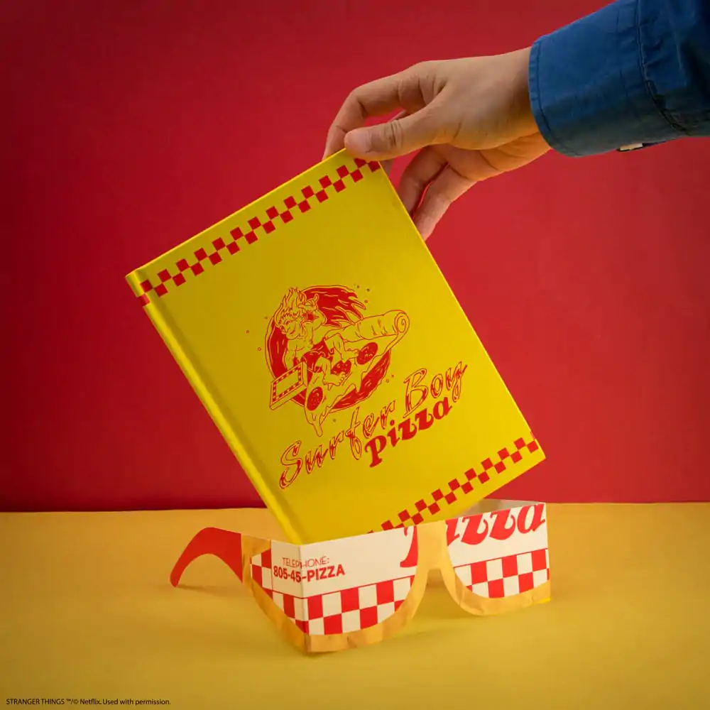 Stranger Things Notebook Surfer Boy Pizza Hardcover  product photo