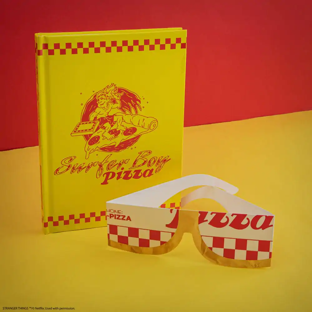 Stranger Things Notebook Surfer Boy Pizza Hardcover  product photo
