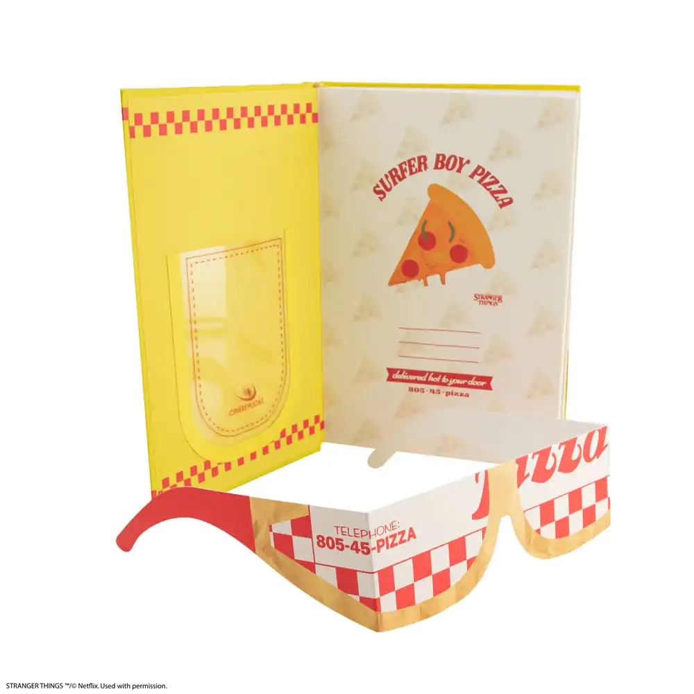 Stranger Things Notebook Surfer Boy Pizza Hardcover  product photo