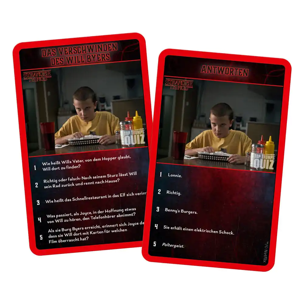 Stranger Things Card Game Top Trumps Quiz *German Version* product photo