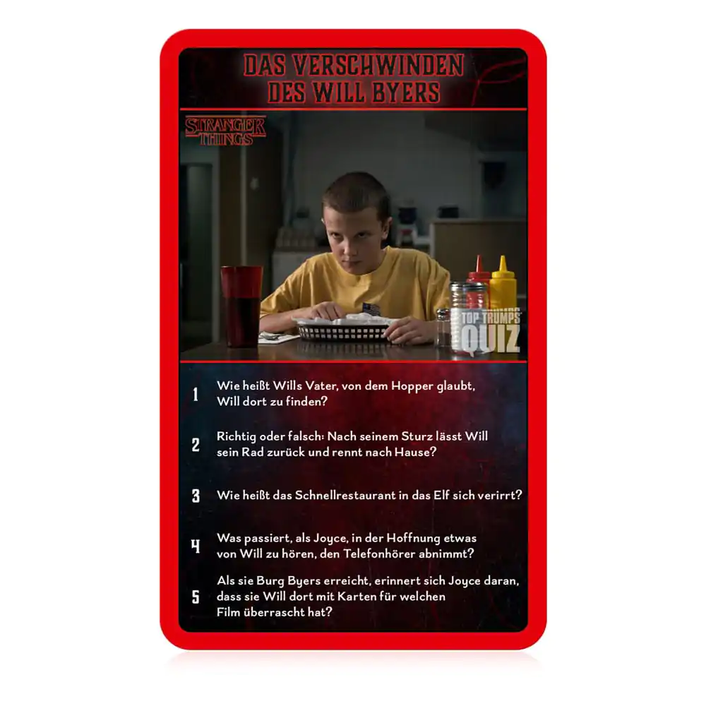 Stranger Things Card Game Top Trumps Quiz *German Version* product photo