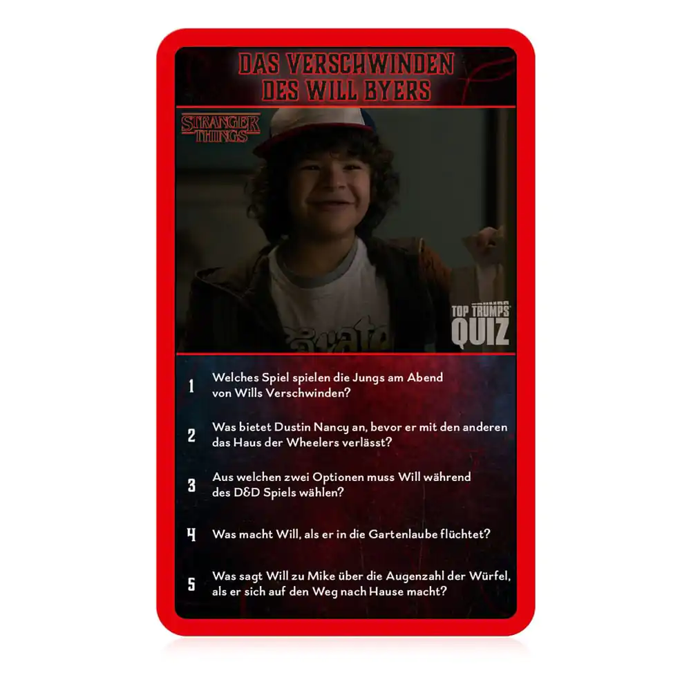 Stranger Things Card Game Top Trumps Quiz *German Version* product photo