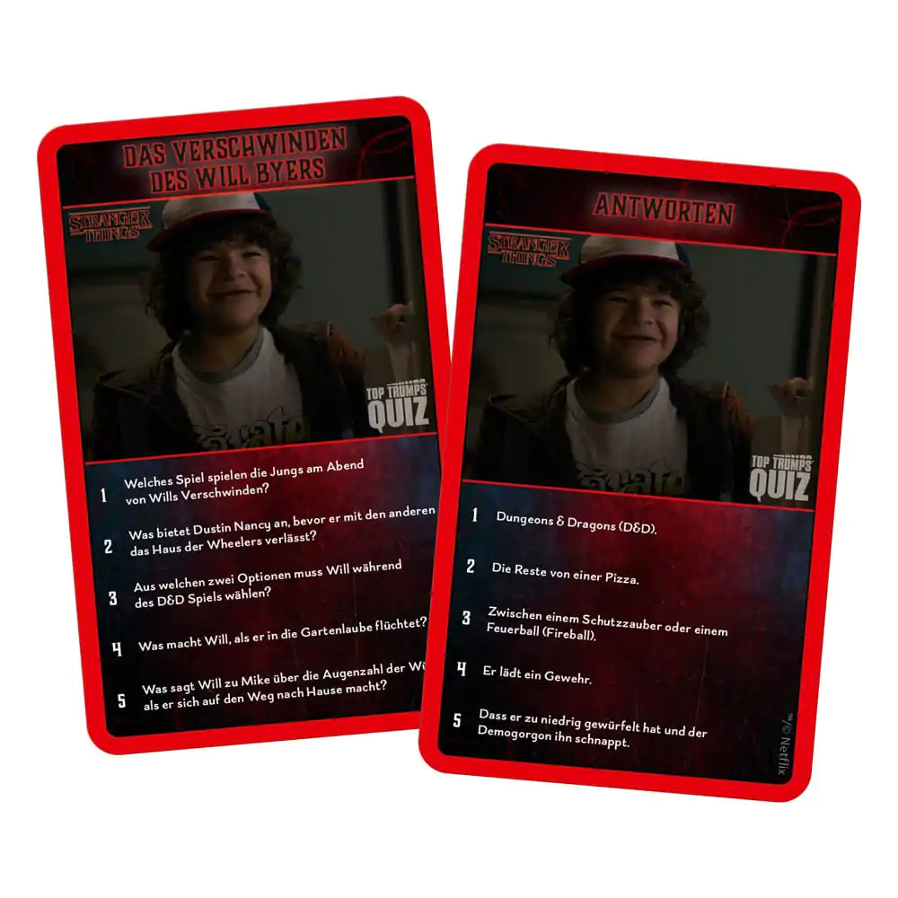 Stranger Things Card Game Top Trumps Quiz *German Version* product photo