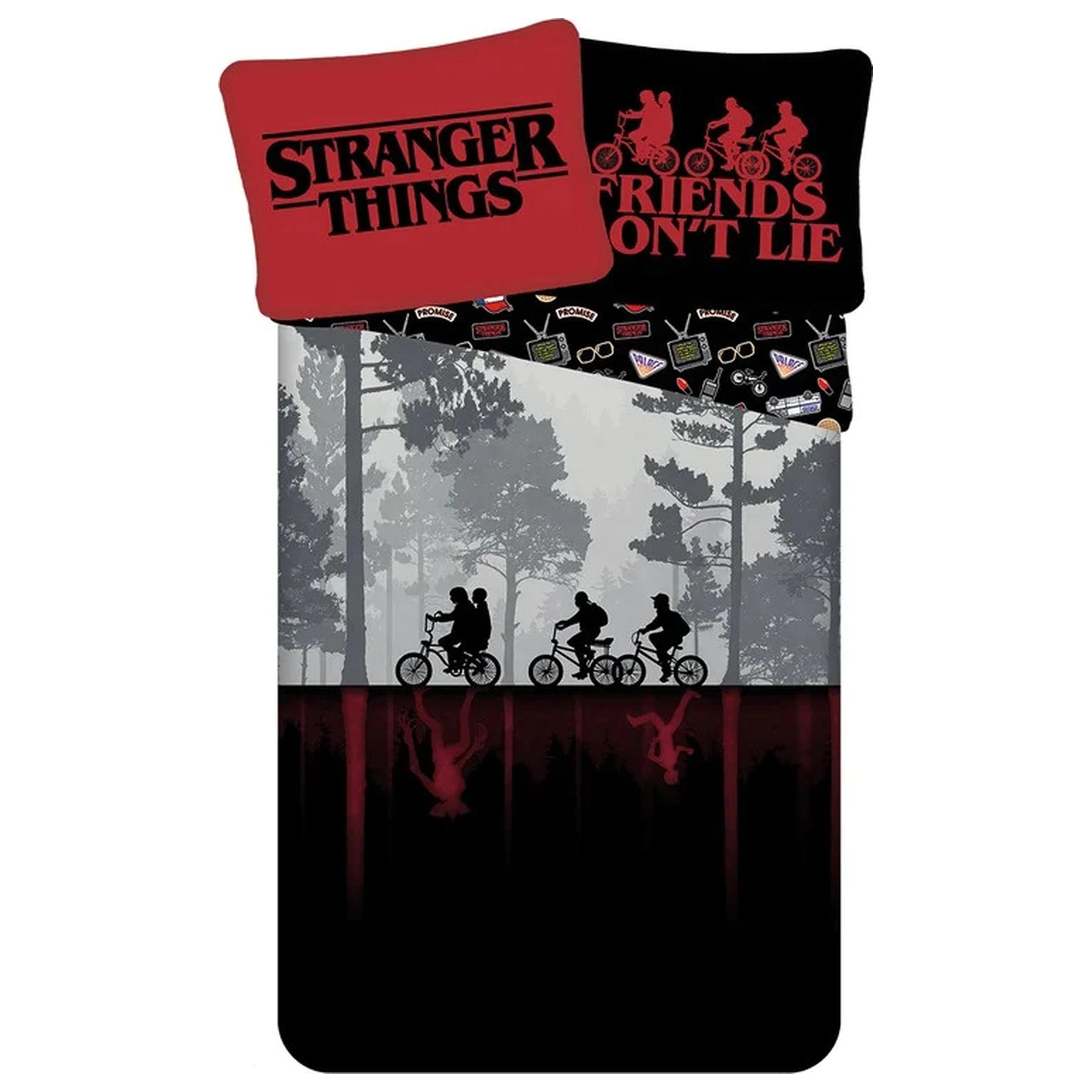 Stranger Things Upside Down Dark Duvet Cover product photo