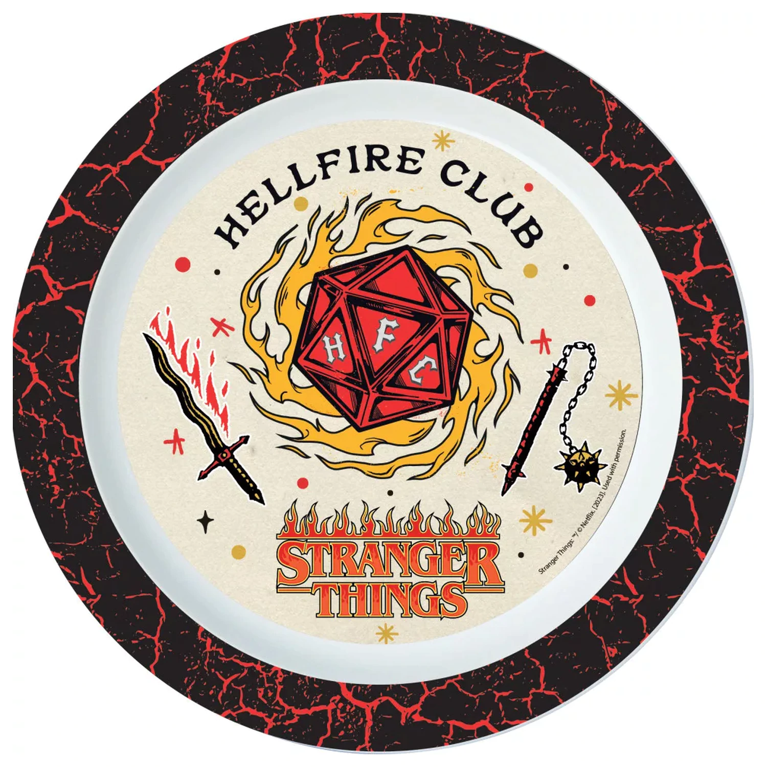 Stranger Things Upside Down micro flat plate 22 cm product photo