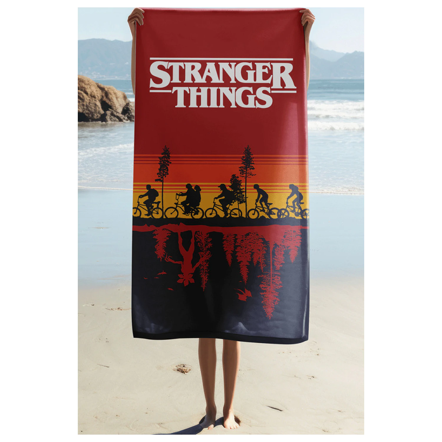 Stranger Things Upside Down towel product photo
