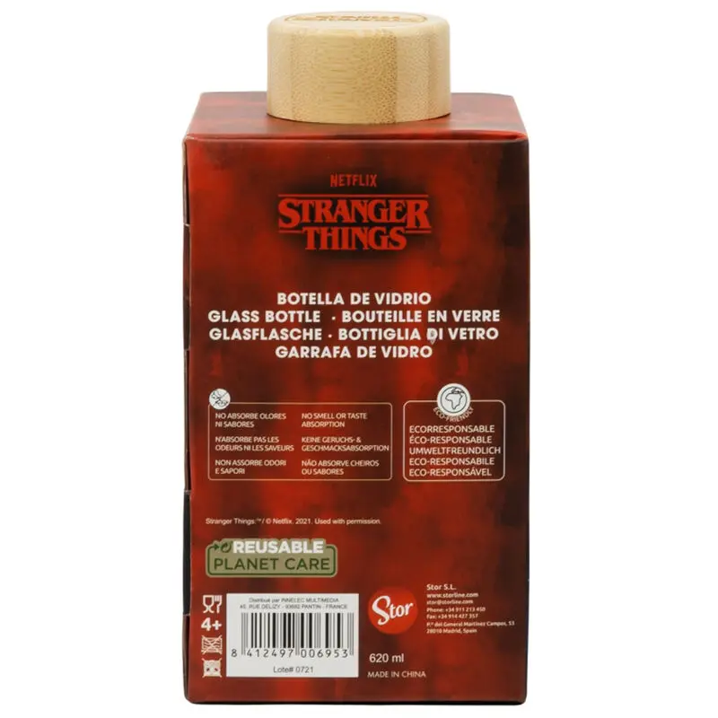 Stranger Things glass bottle 620ml termékfotó