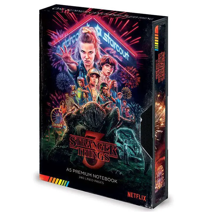 Stranger Things Premium Notebook A5 Great Scott VHS product photo