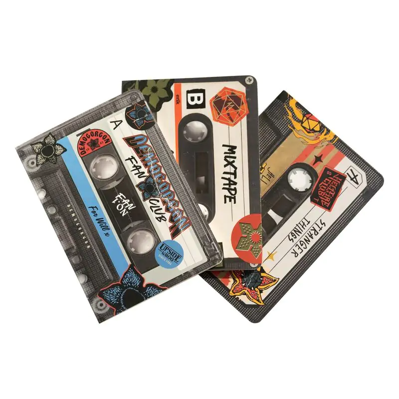 Stranger Things Walkman pack 3 A6 notebooks product photo