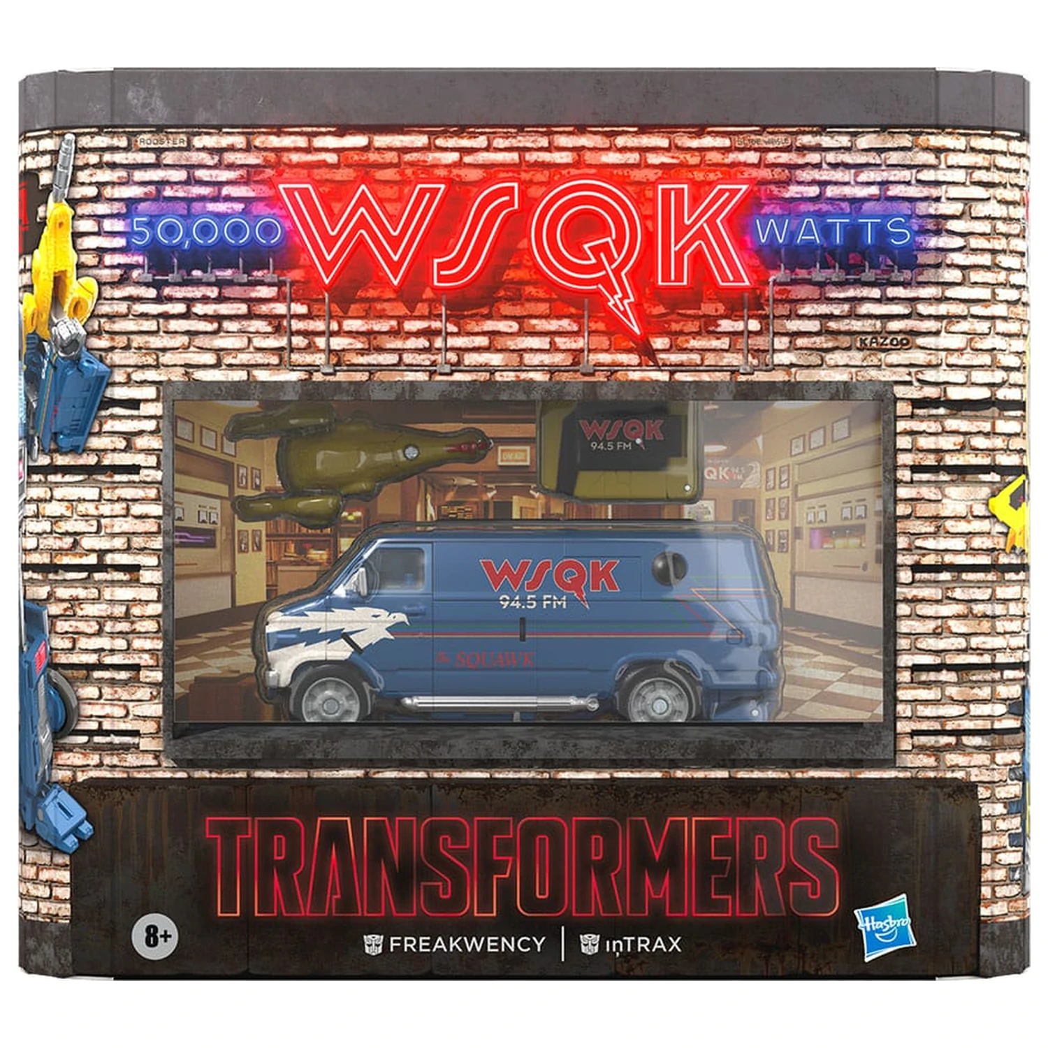 Stranger Things x Transformers Action Figure 2-Pack Freakwency & 8-Trax 15 cm product photo