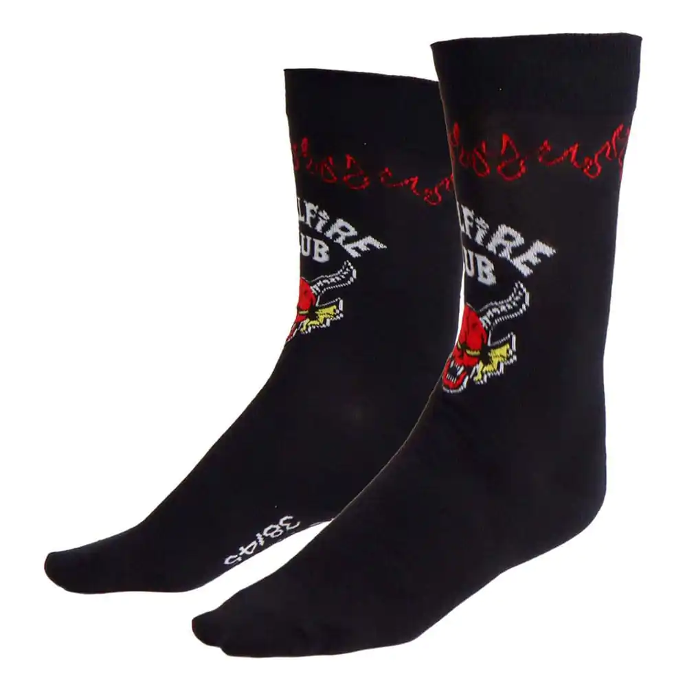 Stranger Things Socks Hellfire Club Black 38-45  product photo