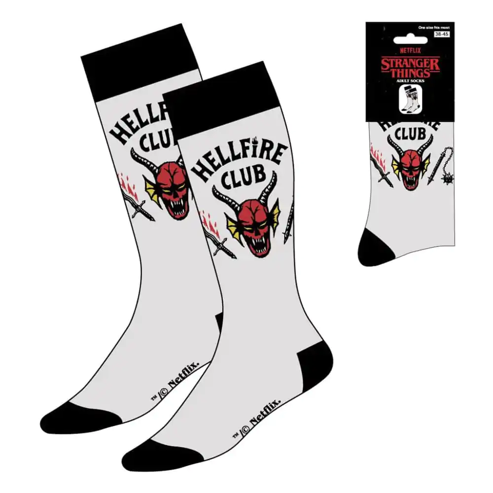 Stranger Things Socks Hellfire Club White 38-45  product photo