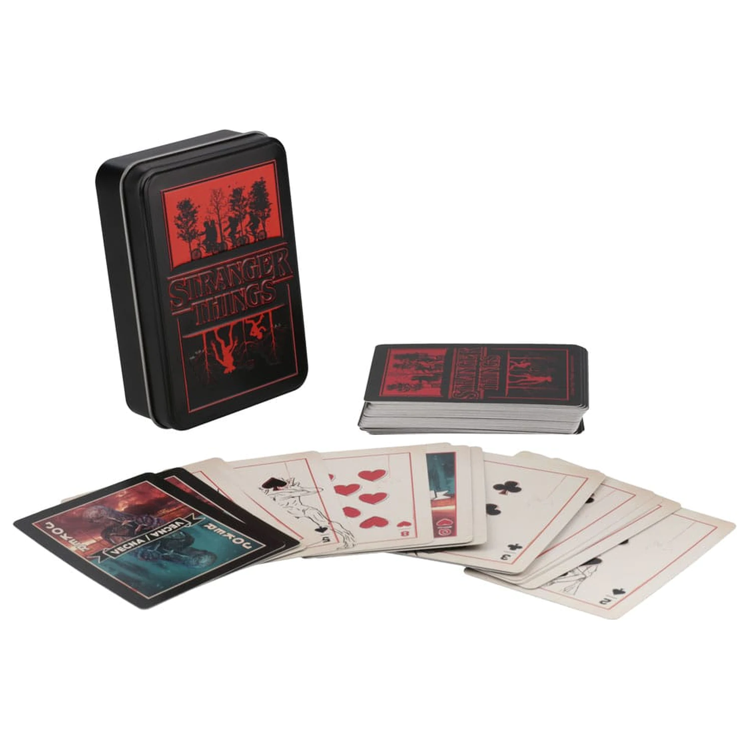 Stranger Thinngs 5 Playing Cards Metal product photo