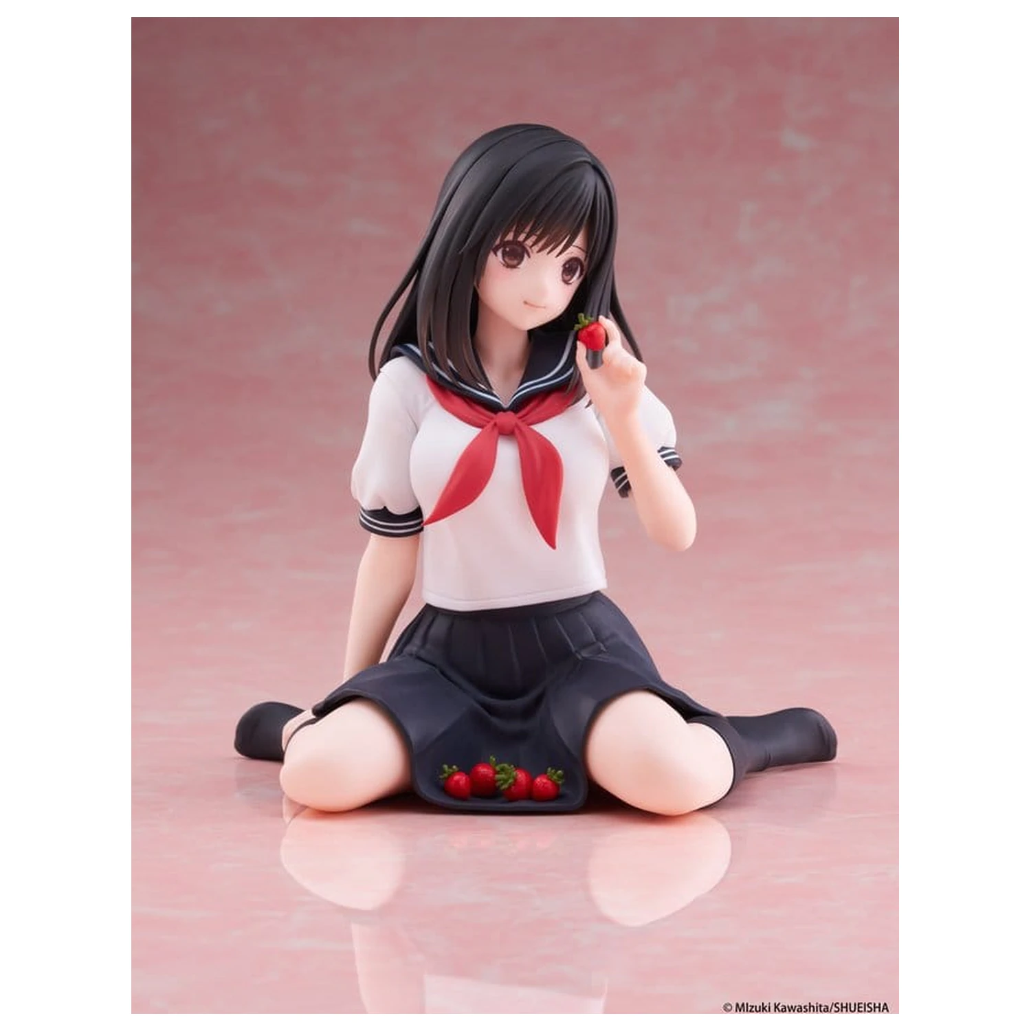 Strawberry 100% Desktop Cute PVC Figure Aya Tojo (School uniform Ver.) 13 cm product photo