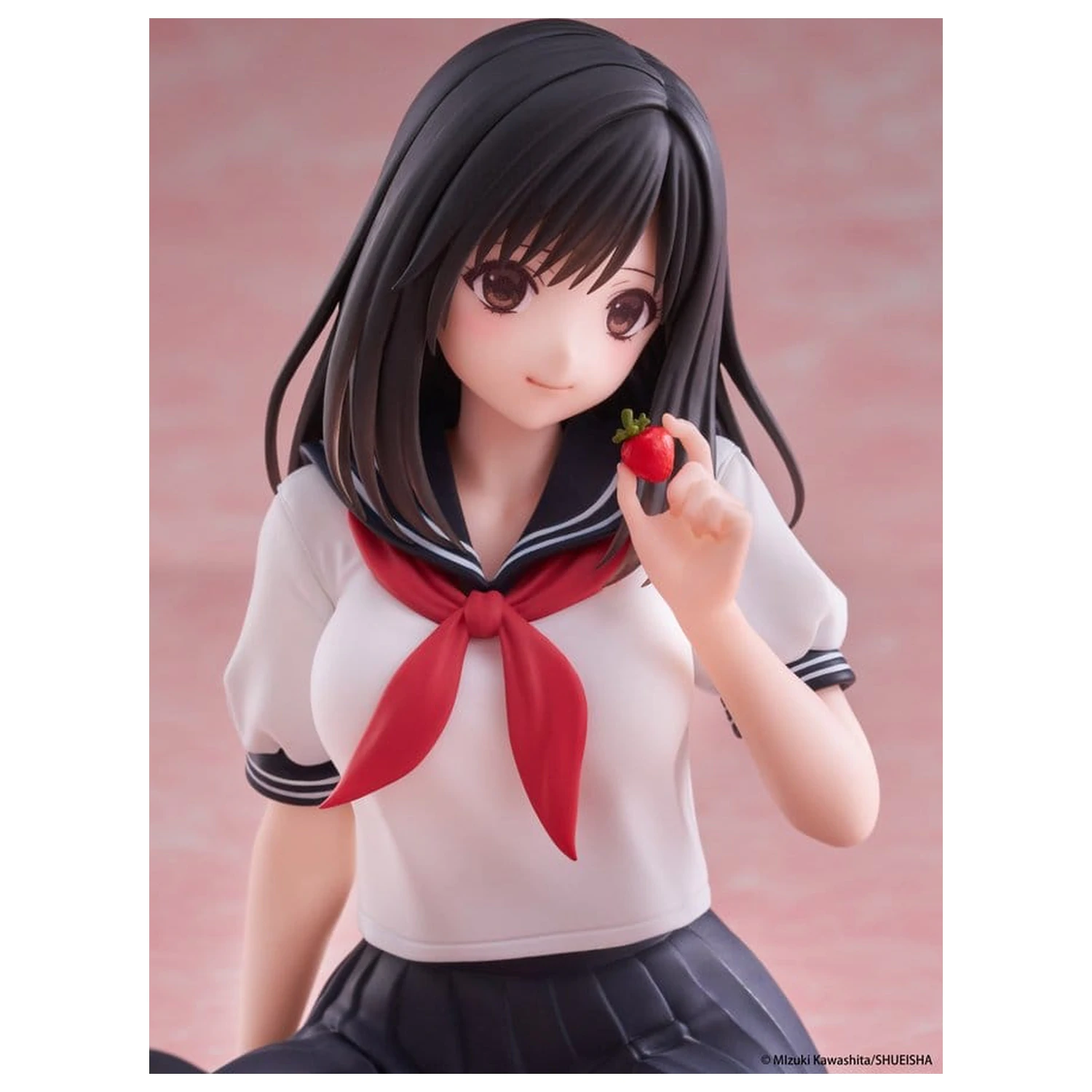 Strawberry 100% Desktop Cute PVC Figure Aya Tojo (School uniform Ver.) 13 cm product photo