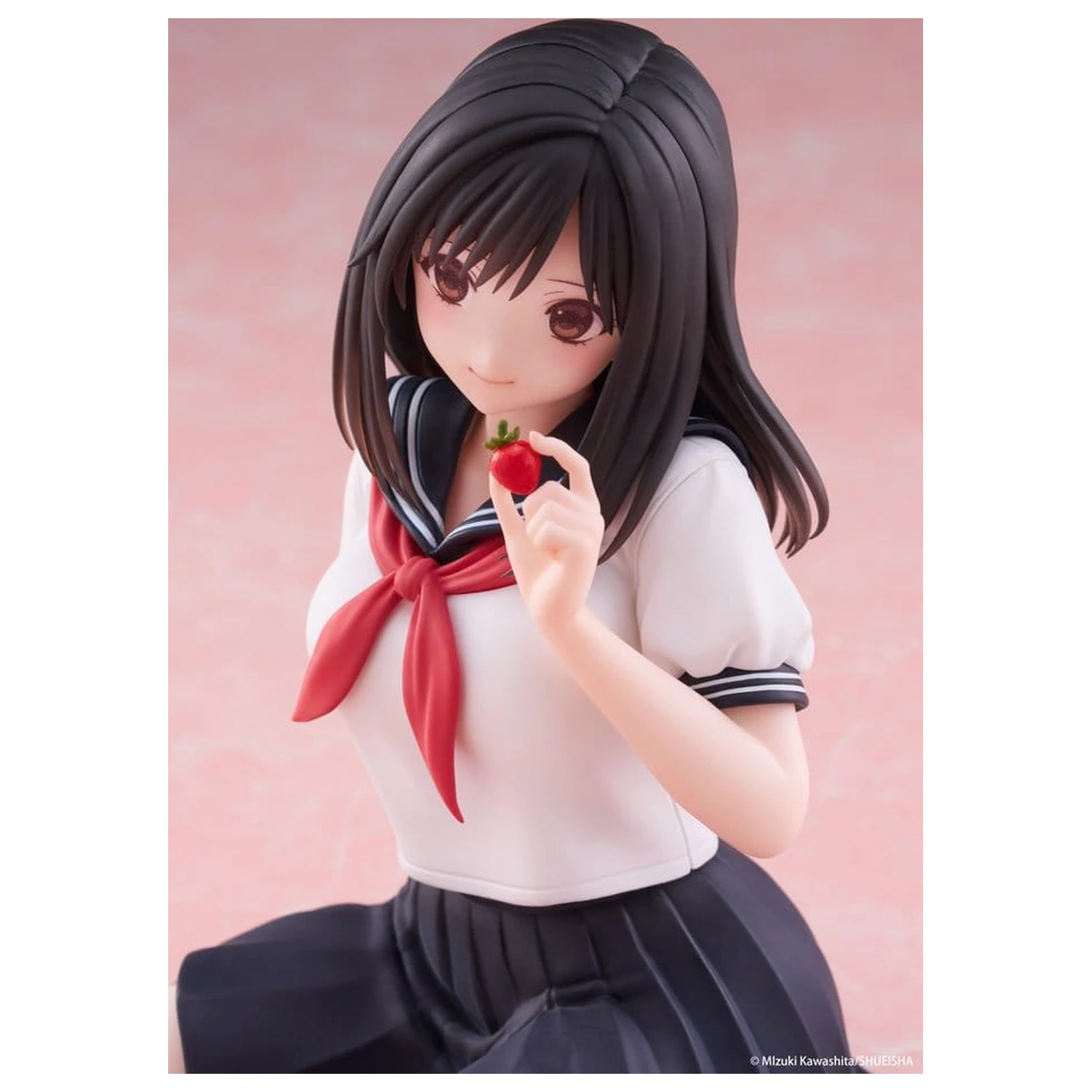 Strawberry 100% Desktop Cute PVC Figure Aya Tojo (School uniform Ver.) 13 cm product photo