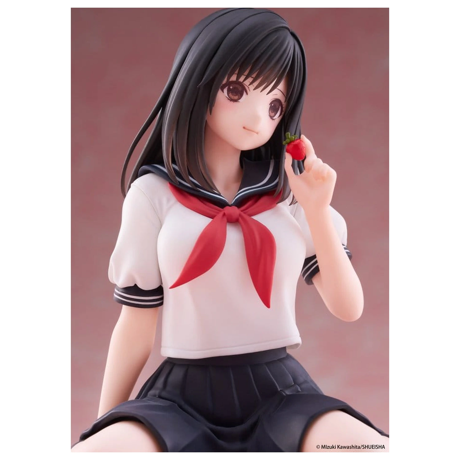Strawberry 100% Desktop Cute PVC Figure Aya Tojo (School uniform Ver.) 13 cm product photo