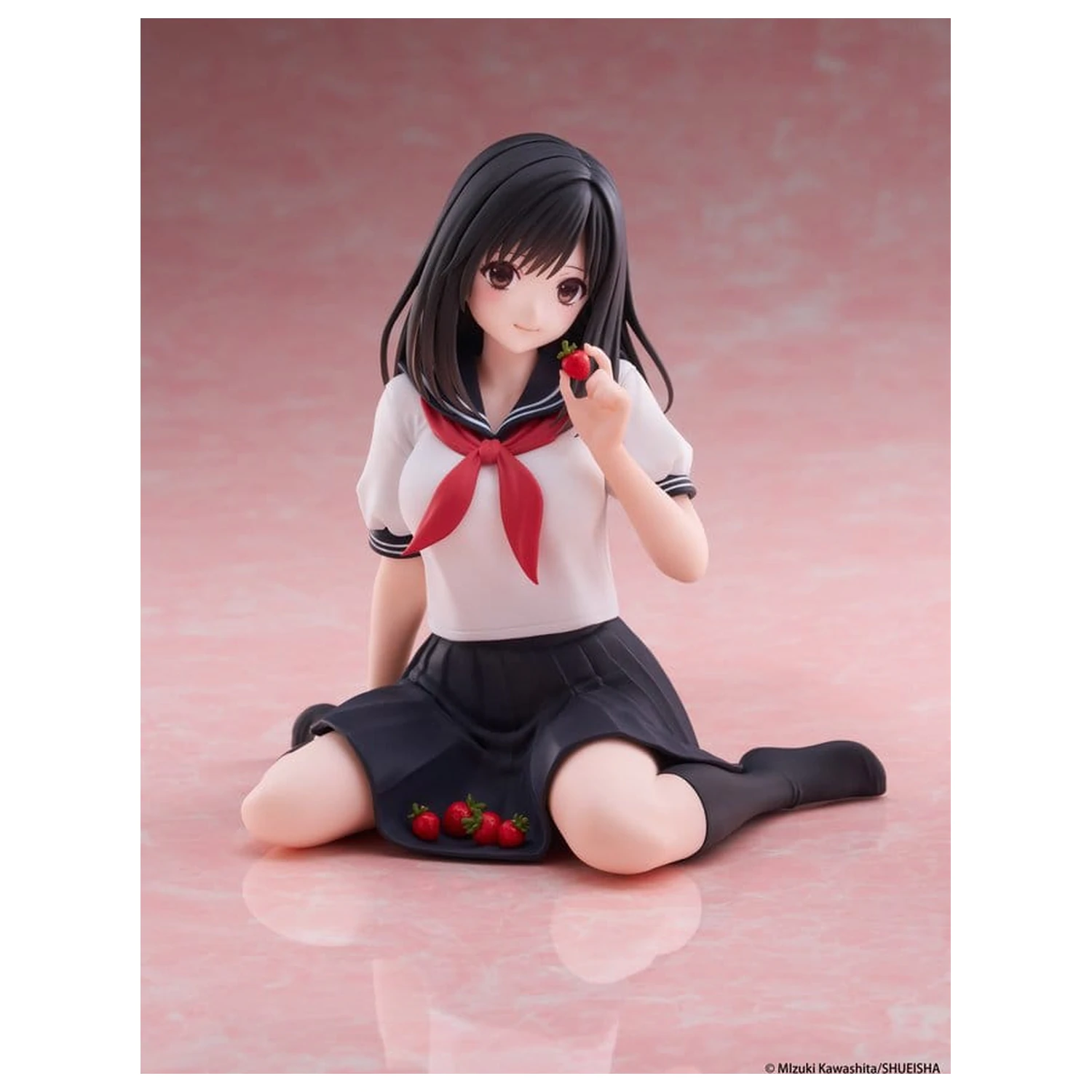 Strawberry 100% Desktop Cute PVC Figure Aya Tojo (School uniform Ver.) 13 cm product photo