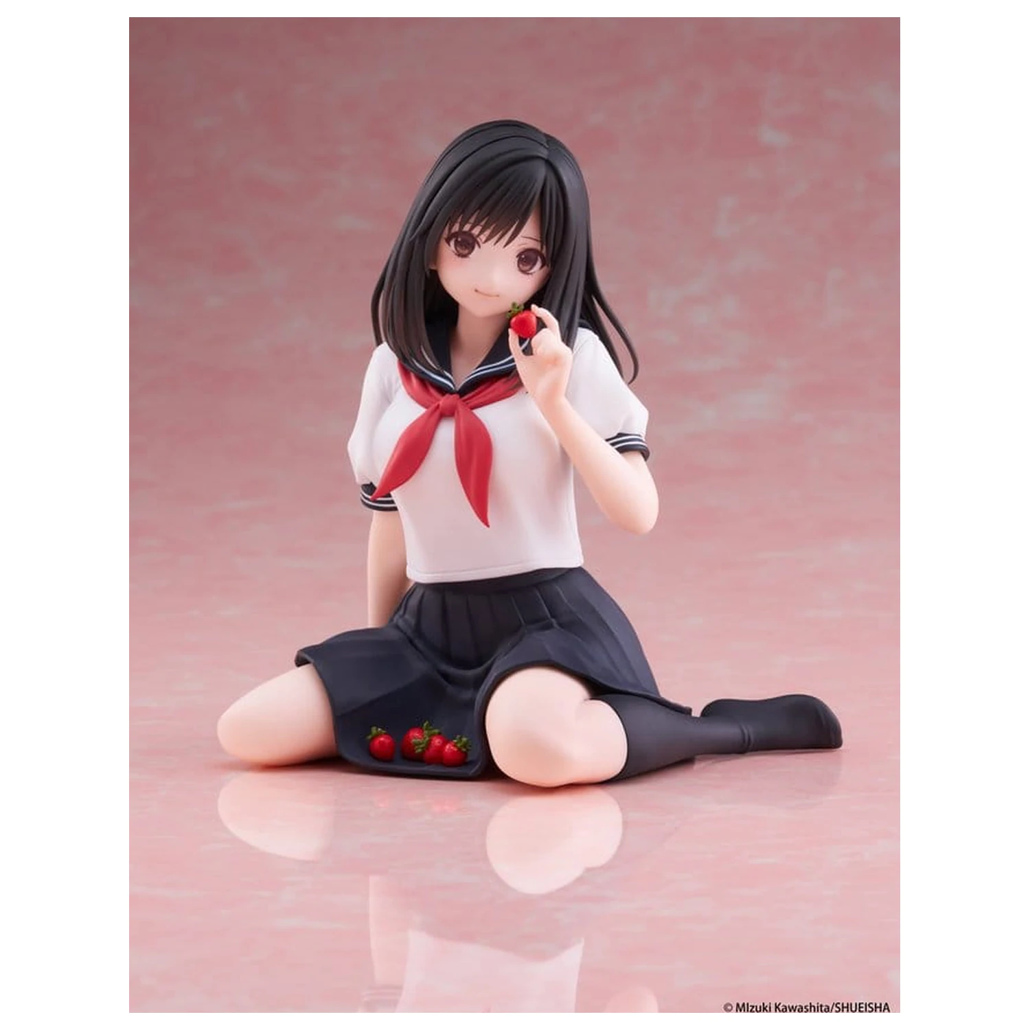 Strawberry 100% Desktop Cute PVC Figure Aya Tojo (School uniform Ver.) 13 cm product photo