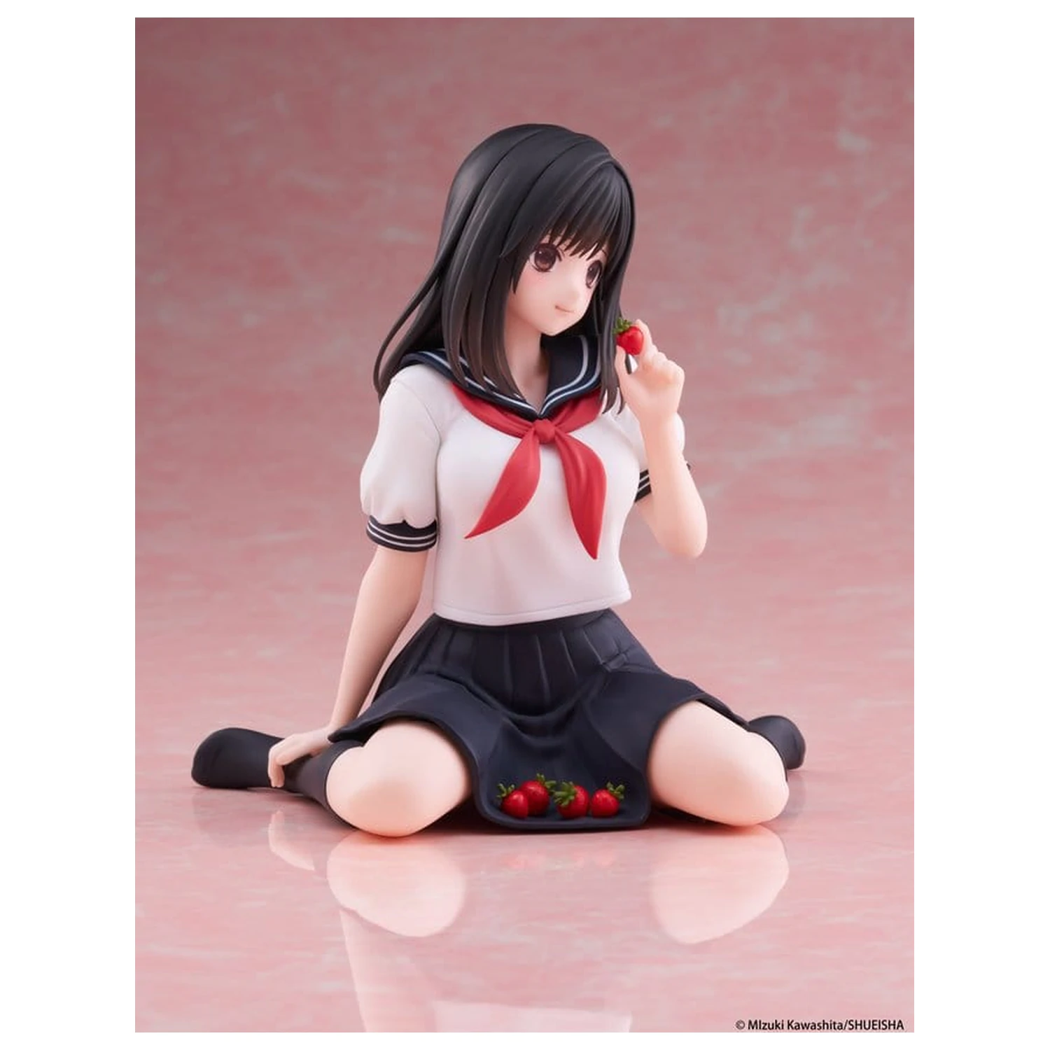 Strawberry 100% Desktop Cute PVC Figure Aya Tojo (School uniform Ver.) 13 cm product photo