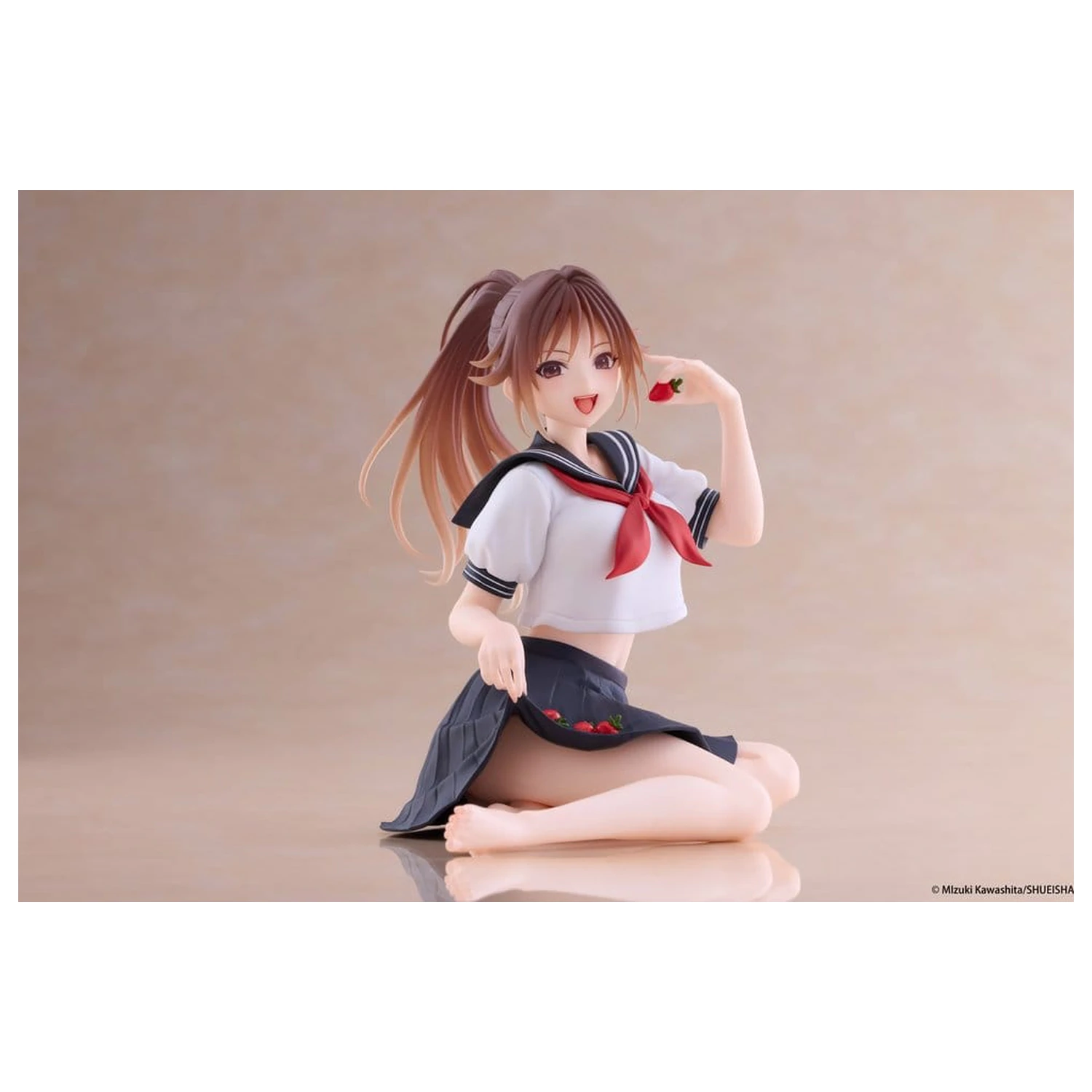Strawberry 100% Desktop Cute PVC Figure Satsuki Kitaoji (School uniform Ver.) 18 cm product photo