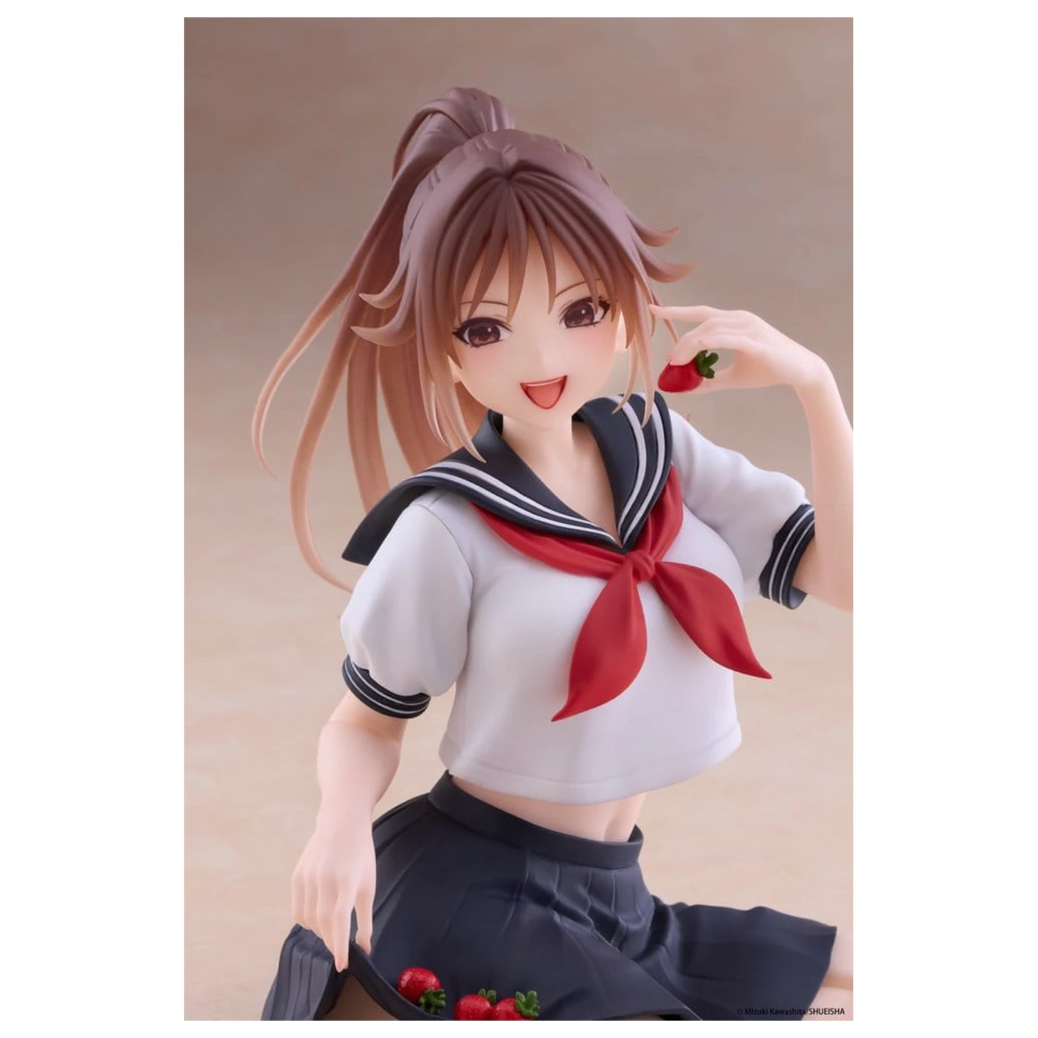 Strawberry 100% Desktop Cute PVC Figure Satsuki Kitaoji (School uniform Ver.) 18 cm product photo