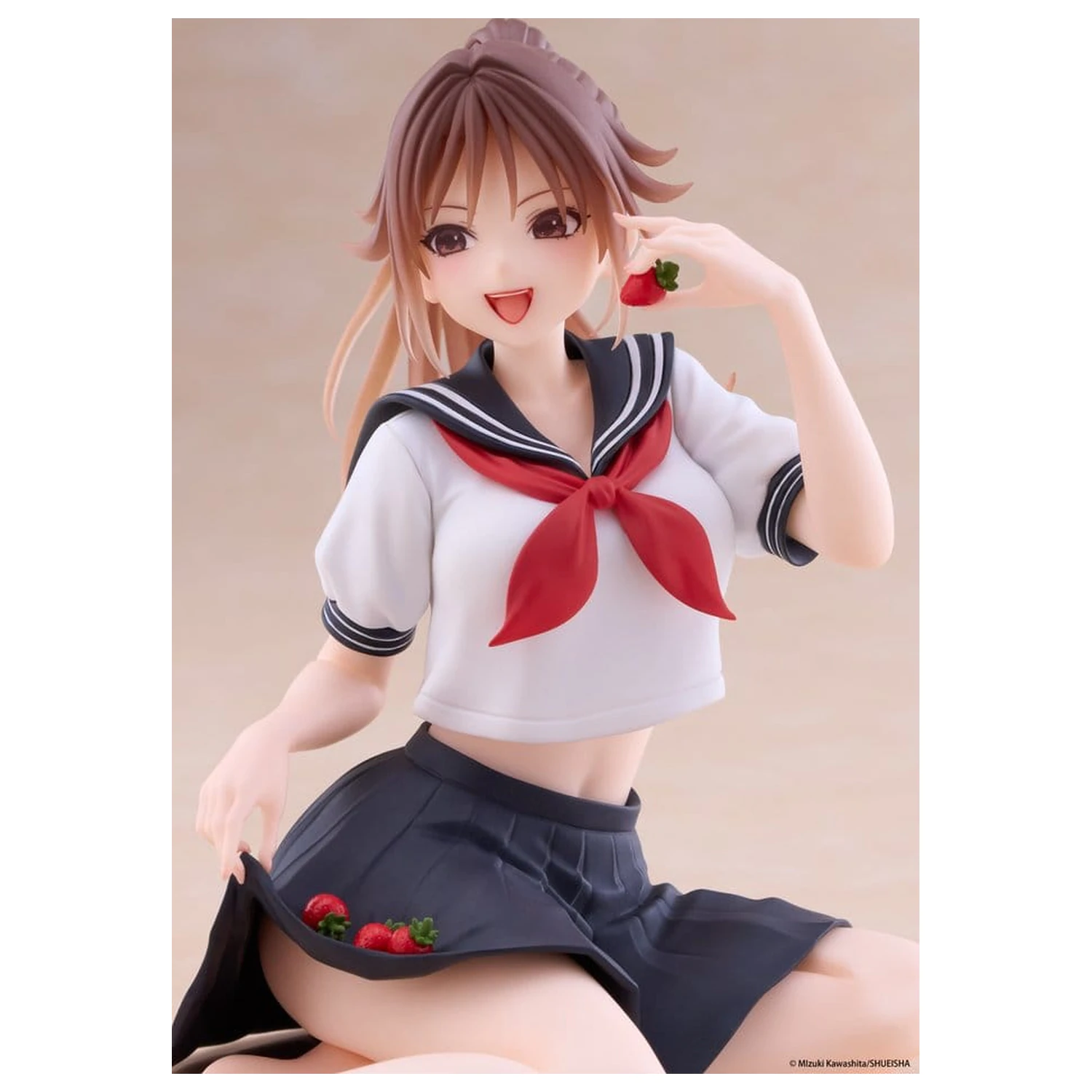 Strawberry 100% Desktop Cute PVC Figure Satsuki Kitaoji (School uniform Ver.) 18 cm product photo