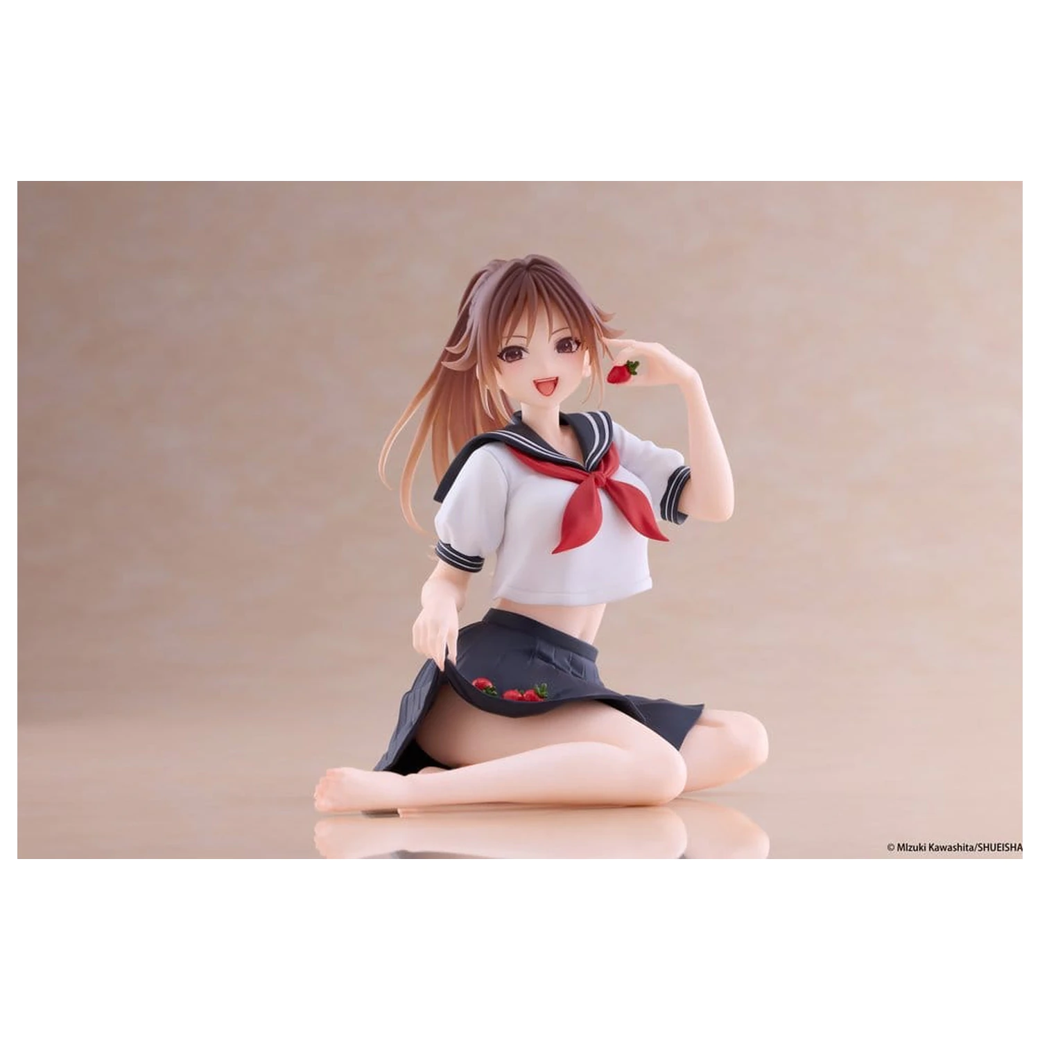 Strawberry 100% Desktop Cute PVC Figure Satsuki Kitaoji (School uniform Ver.) 18 cm product photo
