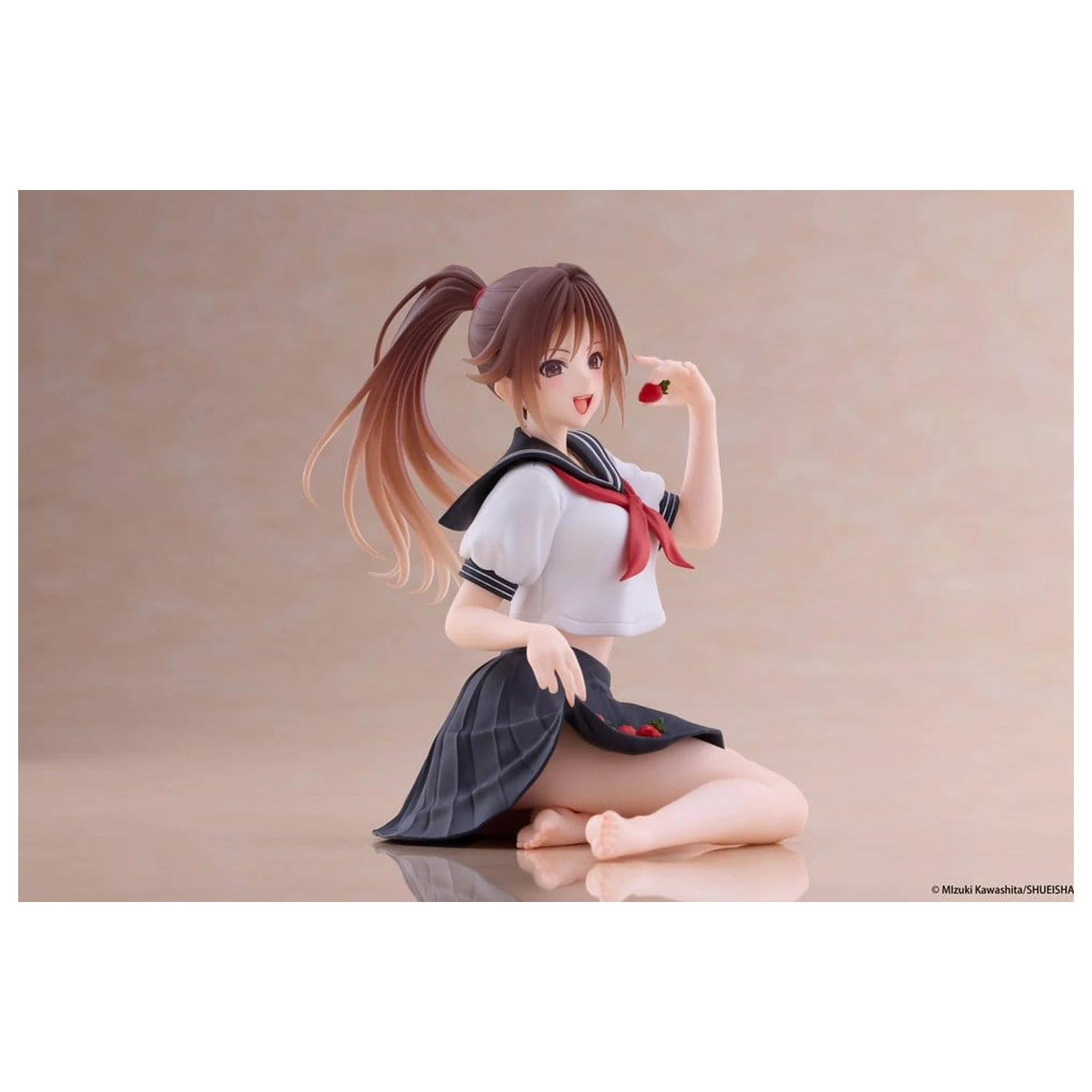 Strawberry 100% Desktop Cute PVC Figure Satsuki Kitaoji (School uniform Ver.) 18 cm product photo