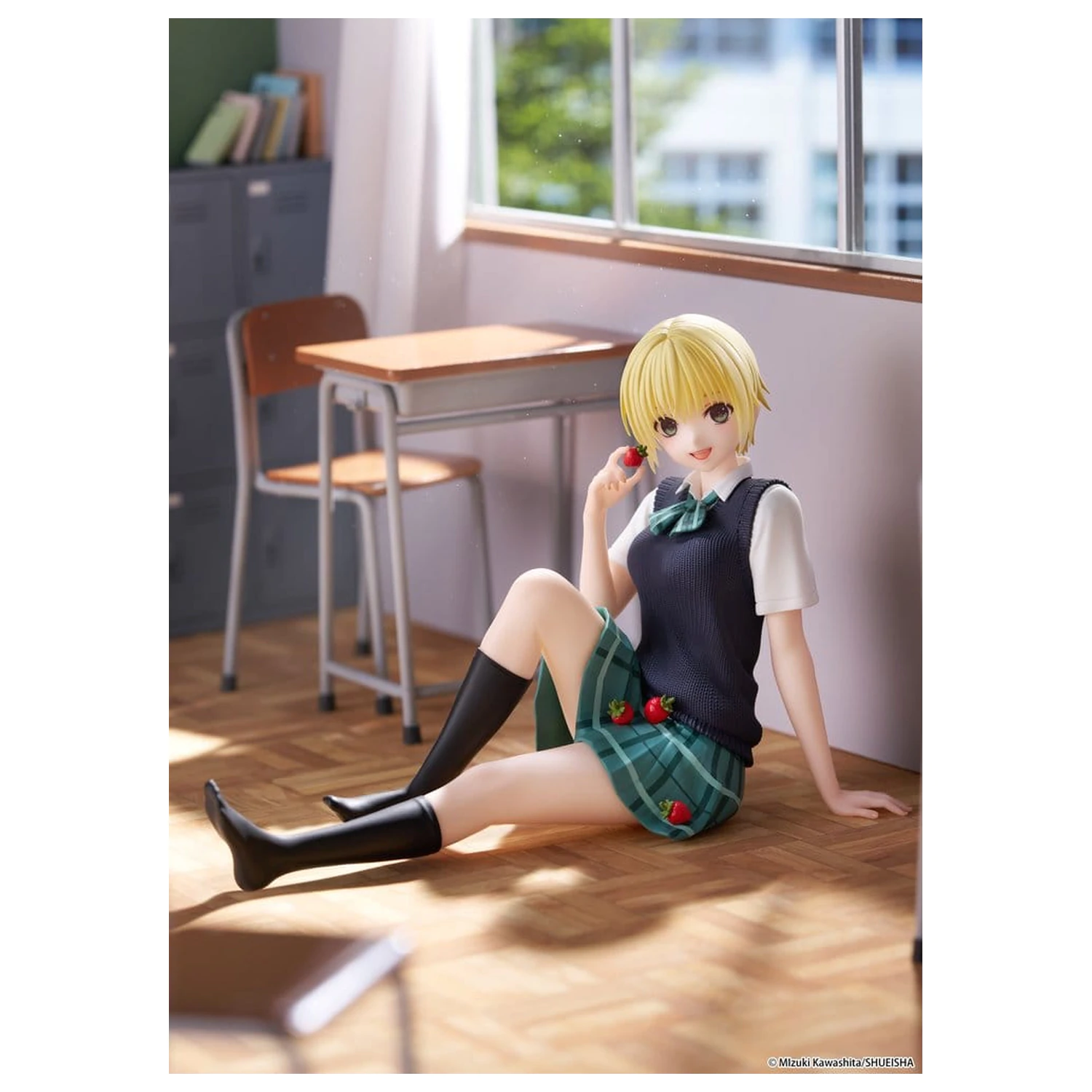 Strawberry 100% Desktop Cute PVC Figure Tsukasa Nishino (School uniform Ver.) 13 cm product photo
