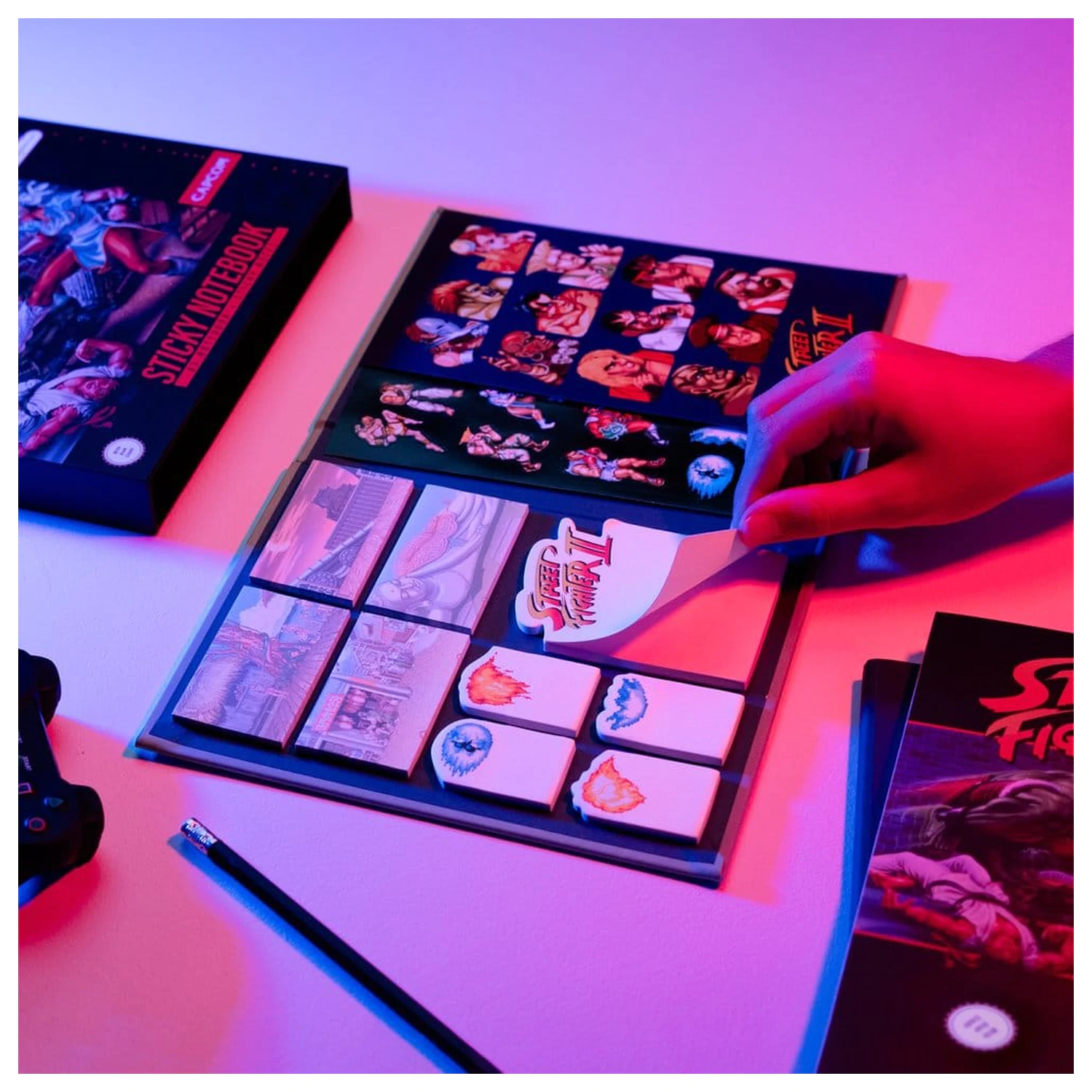 Street Fighter A5 premium Sticky notes notebook product photo